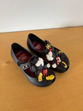 Mini Melissa Minnie Mickey Disney shoes girls toddler size 7